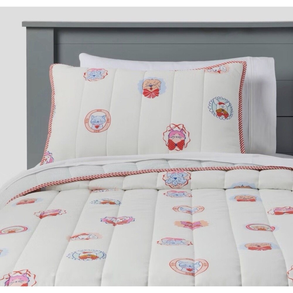 Patisserie Pet Shoppe Kids Quilt Set Pillowfort New 1 Sham Included